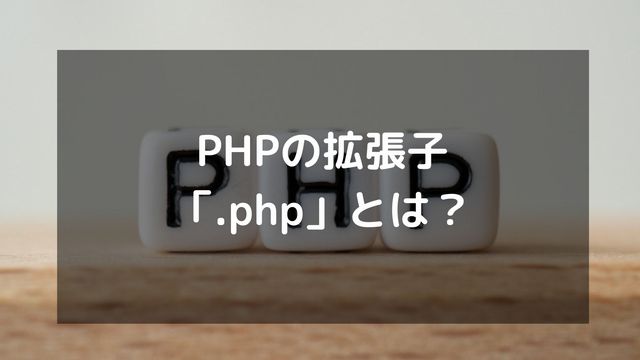 PHPの拡張子「.php」とは？意味とpathinfo()での取得方法を解説